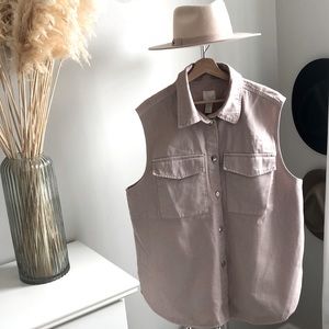 H&M Sleeveless 100% Cotton Shacket